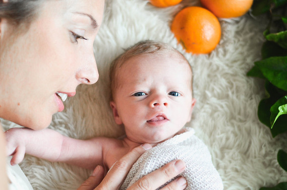 Summery newborn photos