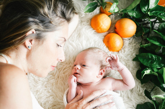 Summery newborn photos