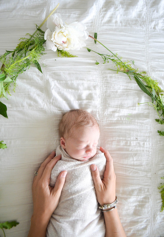 Summery newborn photos