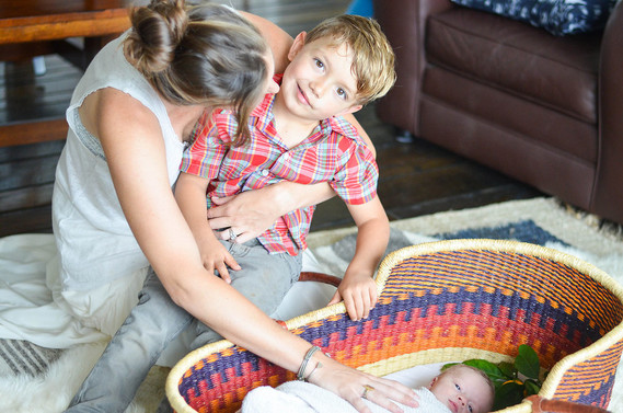 Summery newborn photos