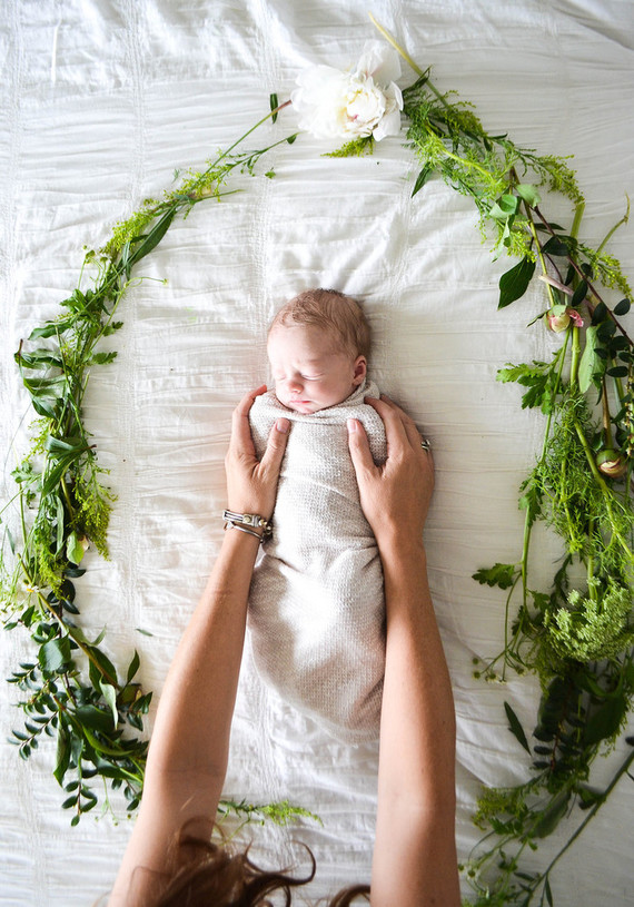 Summery newborn photos
