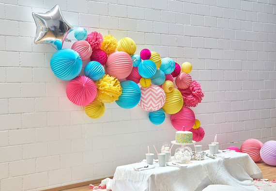 Paper lantern party decor
