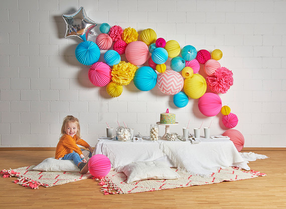 Paper lantern party decor Inspiration