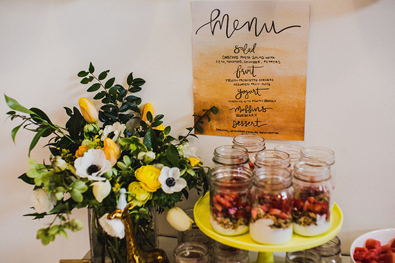 Sunny yellow baby shower ideas