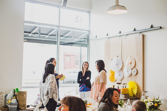 Sunny yellow baby shower ideas