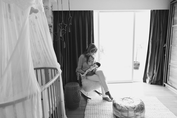 Feminine modern girl nursery Inspiration