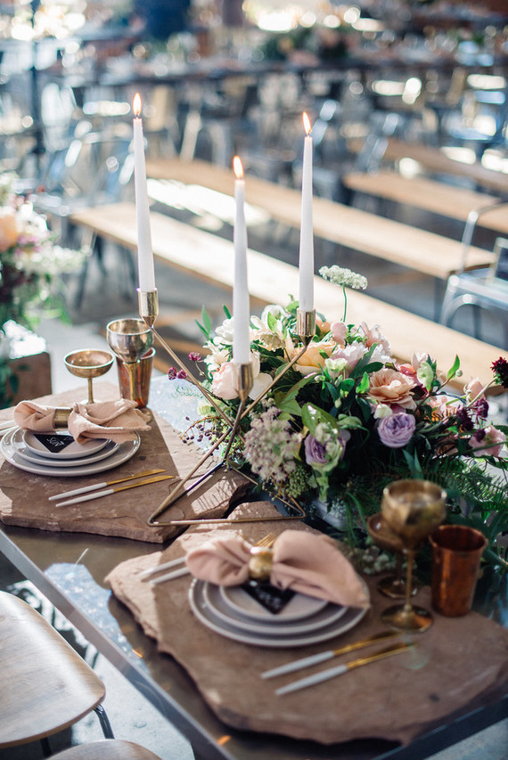 Modern loft wedding in San Diego Inspiration