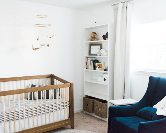Neutral, modern boy's nursery