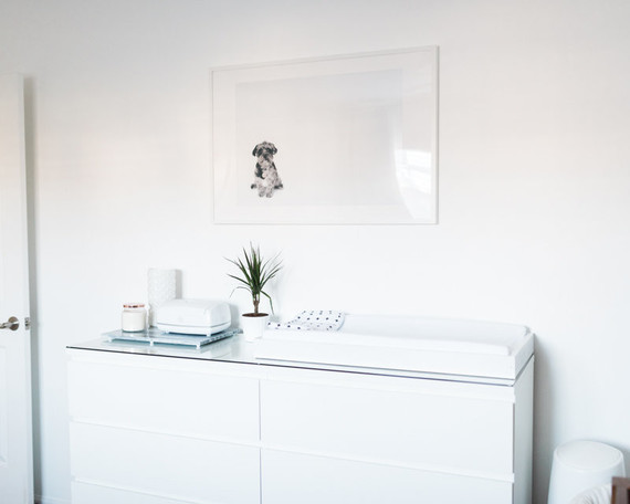 Neutral, modern boy's nursery