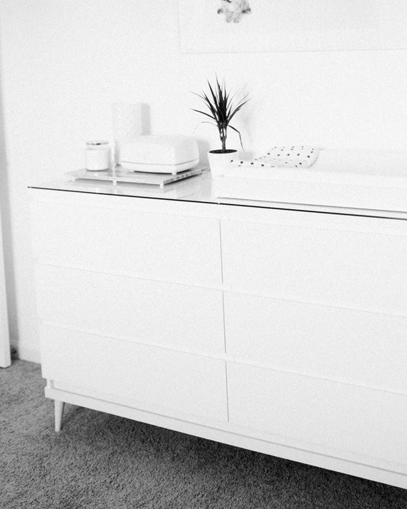 Neutral, modern boy's nursery