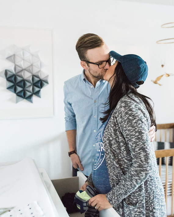 Neutral, modern boy's nursery