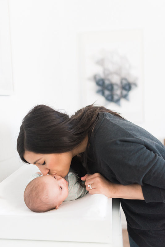 Neutral, modern boy's nursery