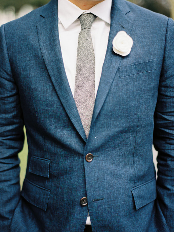 Navy groom suit