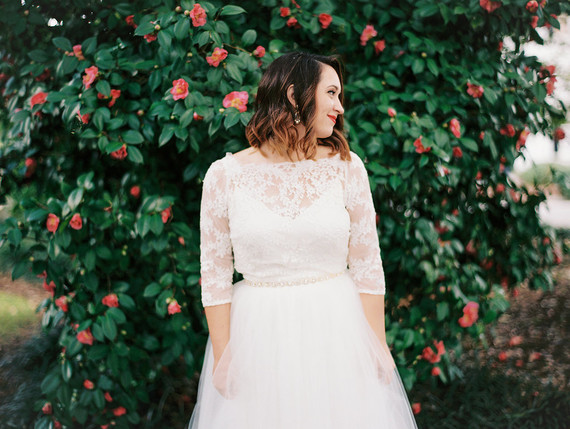 2 piece wedding dress