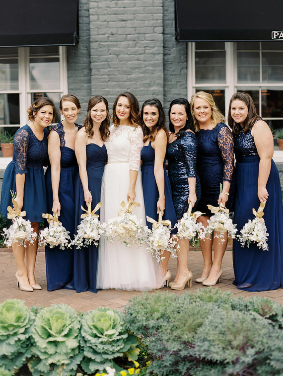 Navy blue bridesmaid dresses Inspiration