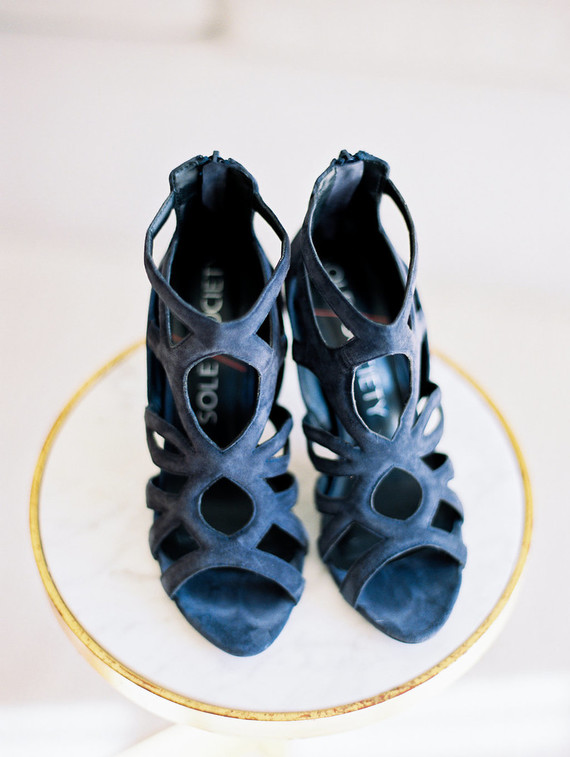 Navy wedding shoes