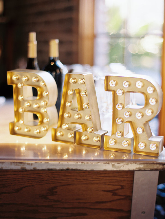 Marquee bar signage