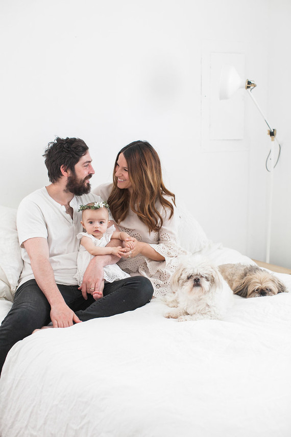 All white family photos