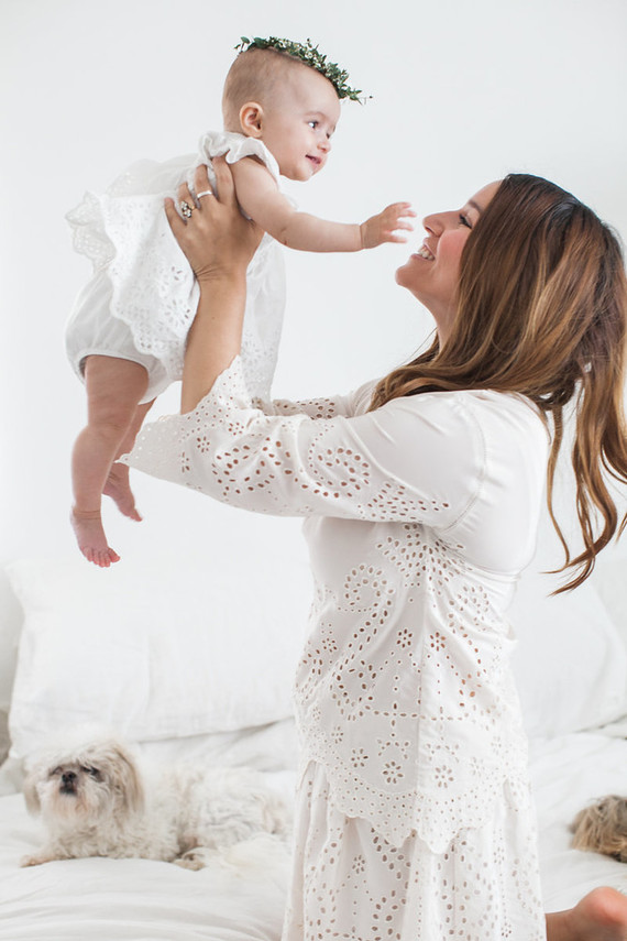 All white family photos