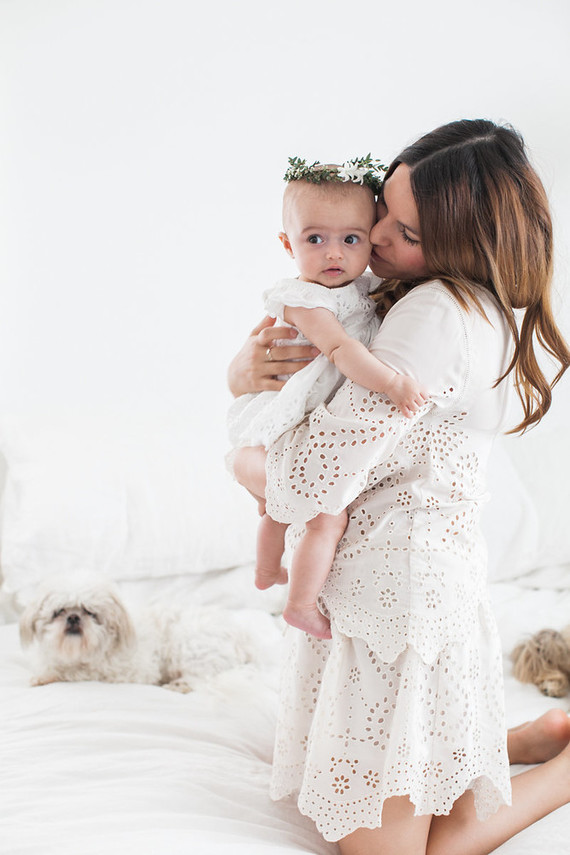 All white family photos