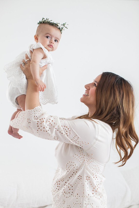 All white family photos