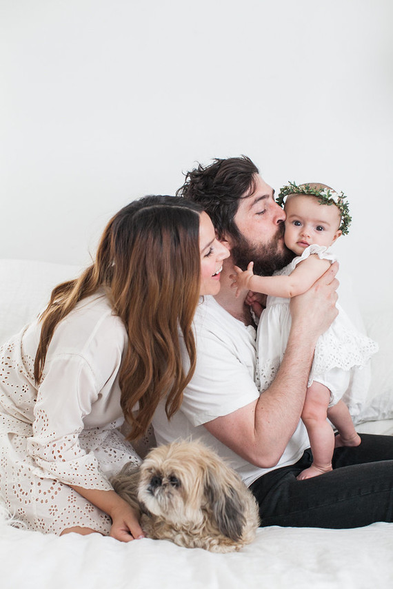 All white family photos