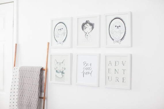 all white bohemian modern nursery Inspiration
