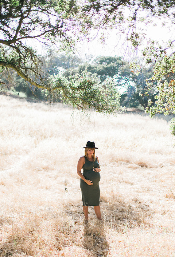 Sunset maternity + family session in Topanga