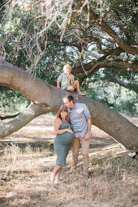 Sunset maternity + family session in Topanga Inspiration
