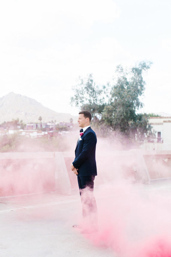 Modern Arizona wedding