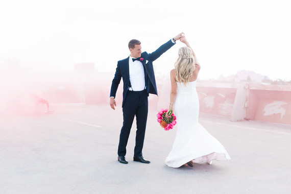 Modern Arizona wedding