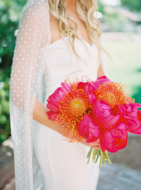 Pink peony bouquet