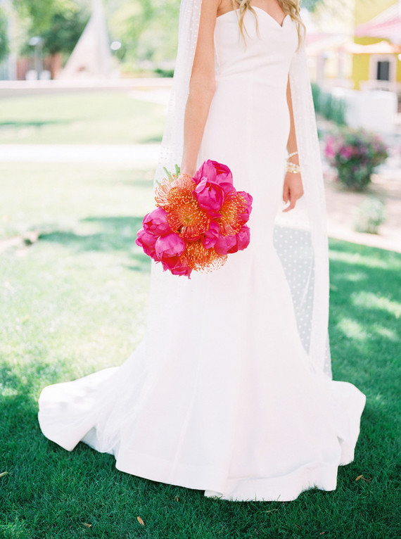 Pink peony bouquet