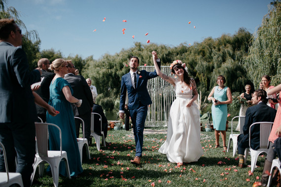 Bohemian farm wedding