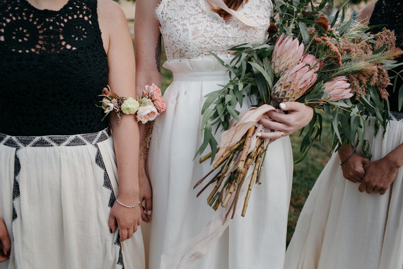 Bohemian farm wedding