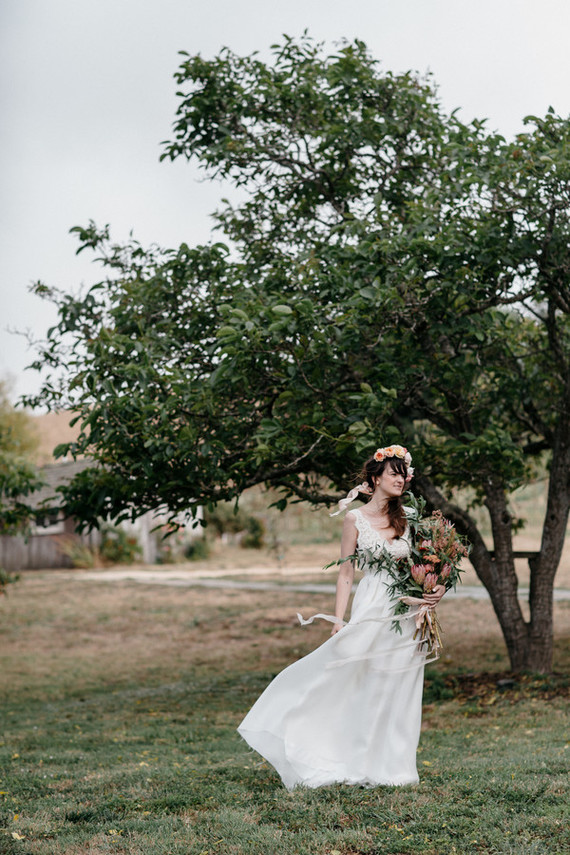 Bohemian farm wedding