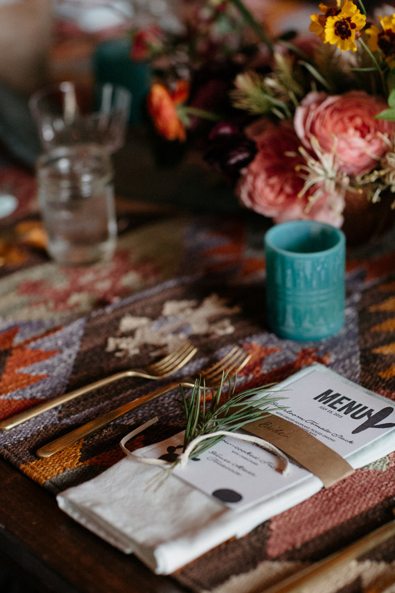 Bohemian farm wedding