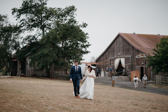 Barn wedding reception