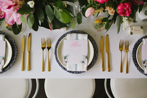 Tropical garden wedding inspiration