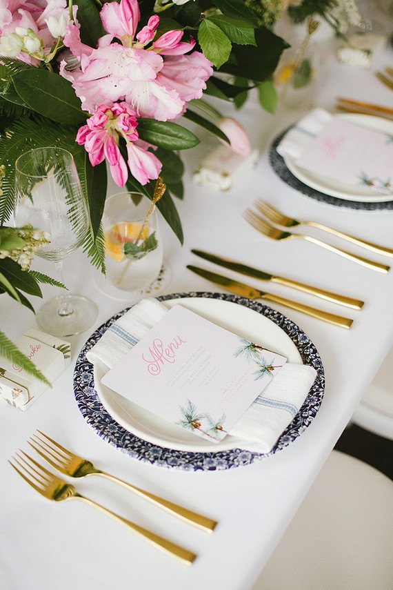 Tropical garden wedding inspiration