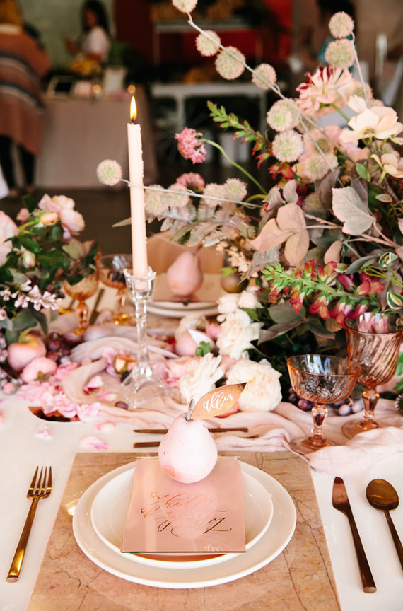 Romantic pink wedding inspiration Inspiration