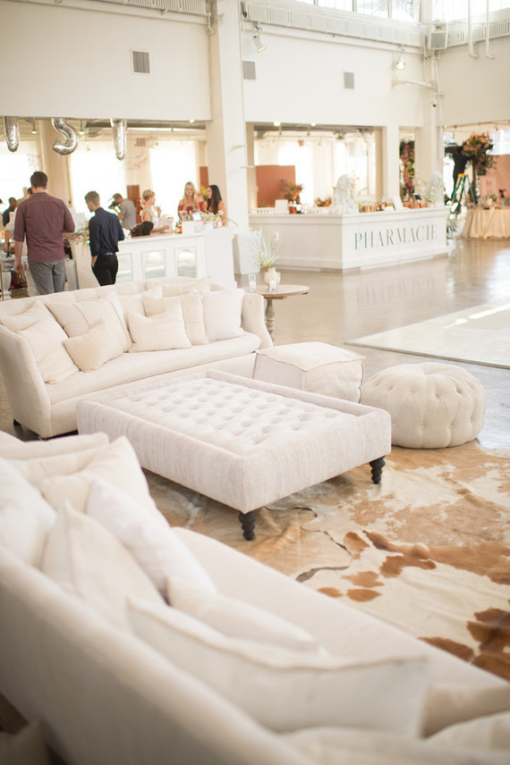 White wedding lounge