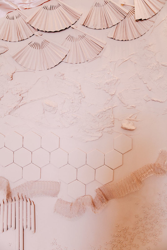 Pink monochromatic backdrop