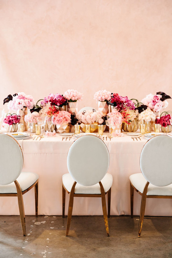 Pink and Gold wedding inspiration Inspiration