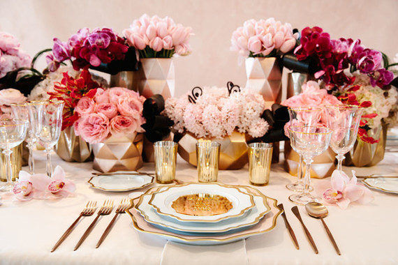 Pink and Gold wedding inspiration Inspiration