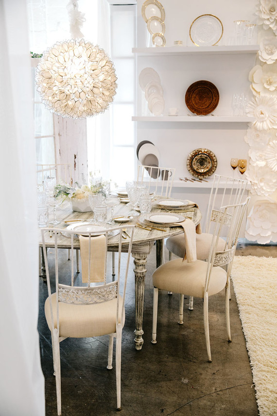 White wedding decor