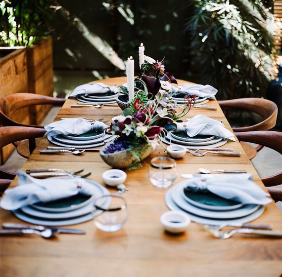 Modern tablescape