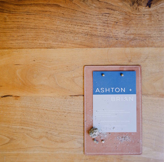 Modern wedding invitations