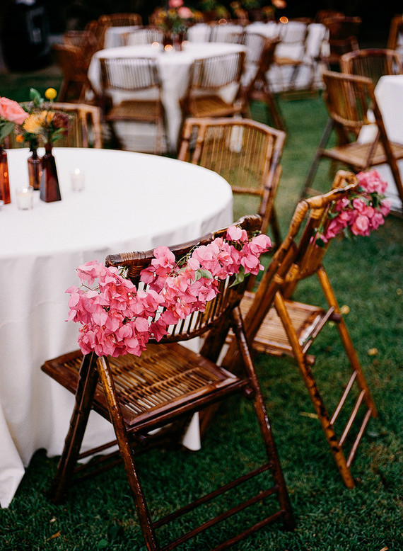 Bougenvilla wedding decor