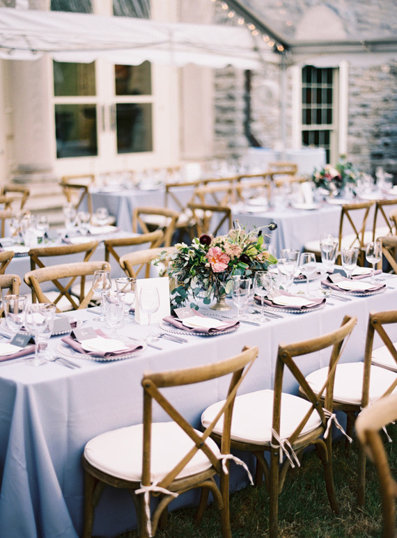 Lavendar wedding decor